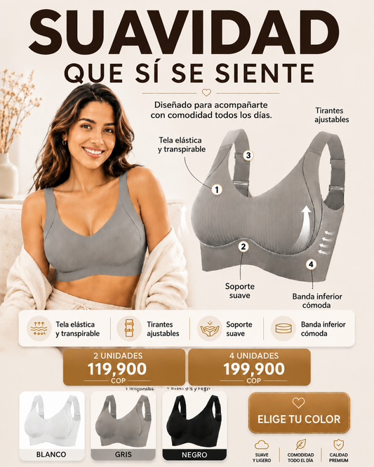 Saphira – Bra sin costuras y moldeador, con suavidad total